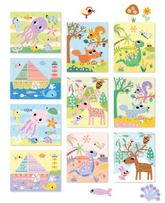 Coloriages à doigts dino et compagnie