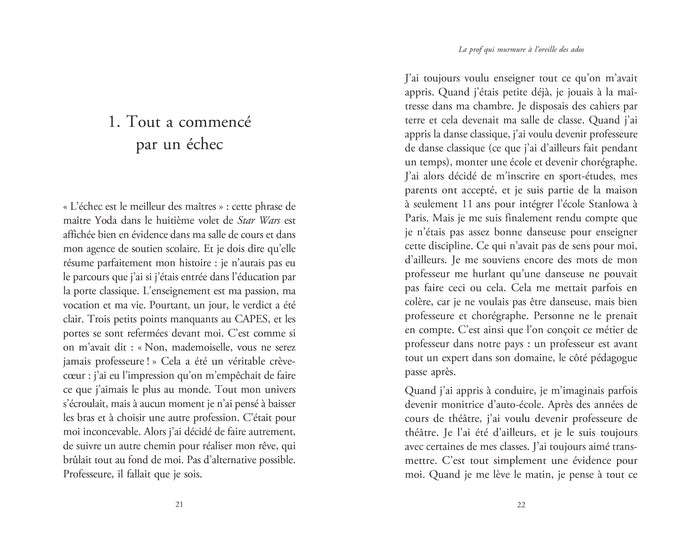La prof qui murmure à l'oreille des ados