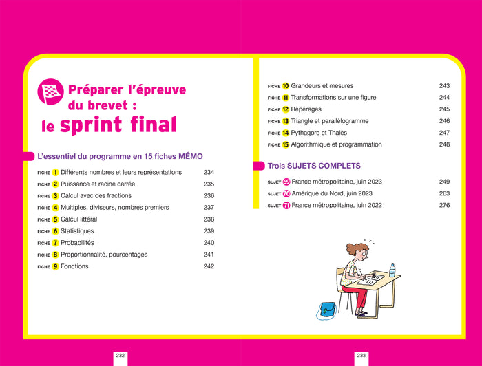 Annales du brevet Annabrevet 2024 Maths 3e