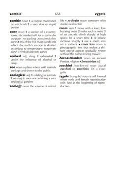 Dictionnaire anglais unilingue