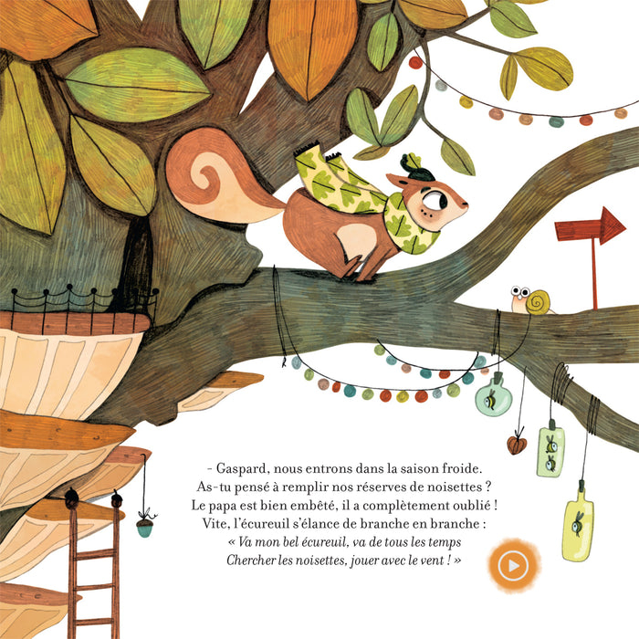 Petit écureuil cherche noisettes