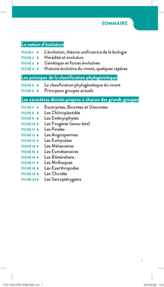 Evolution et diversité du vivant