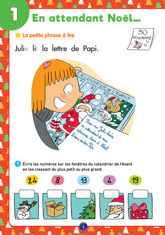 Mon cahier de Noël avec Sami et Julie