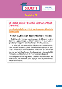 Annales Objectif Bac 2024 - Spécialité SVT