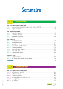 Le Volum' Bac pro - Métiers de la sécurité