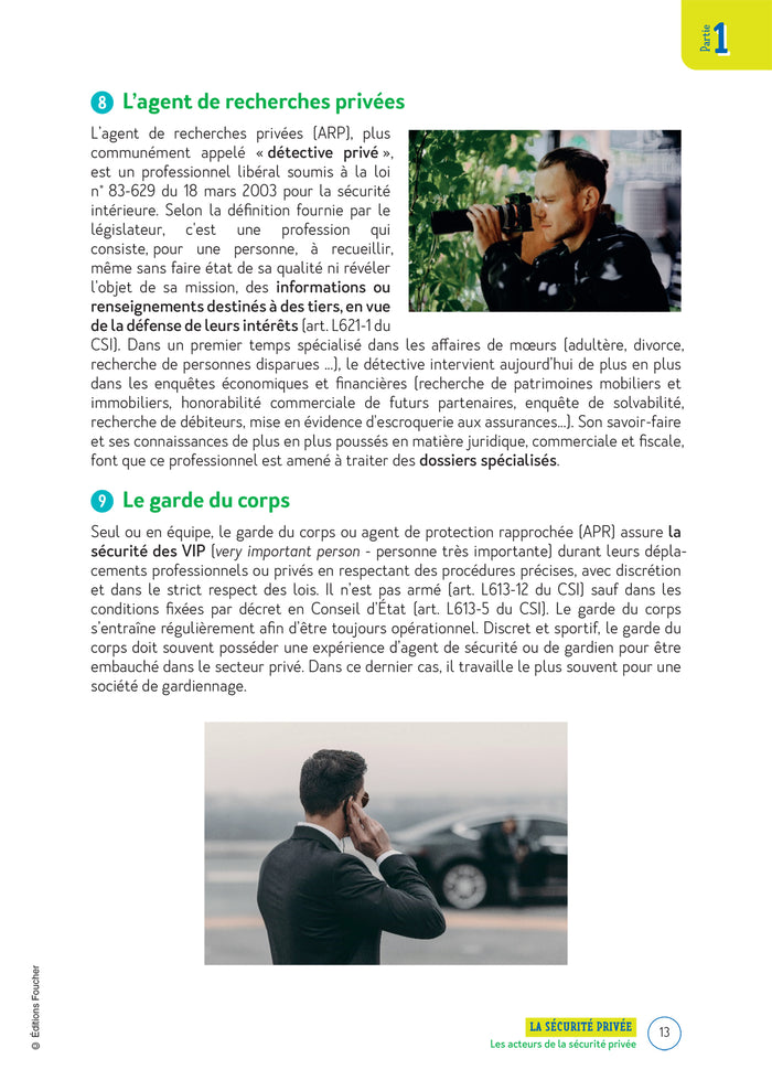 Le Volum' Bac pro - Métiers de la sécurité