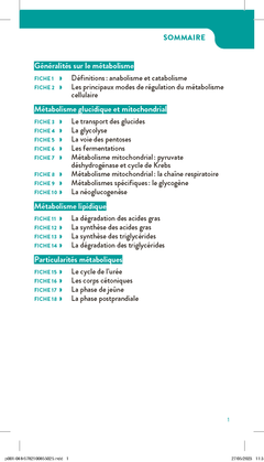 Le métabolisme cellulaire