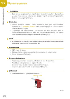 Urgences préhospitalières - Adultes - Examens et soins