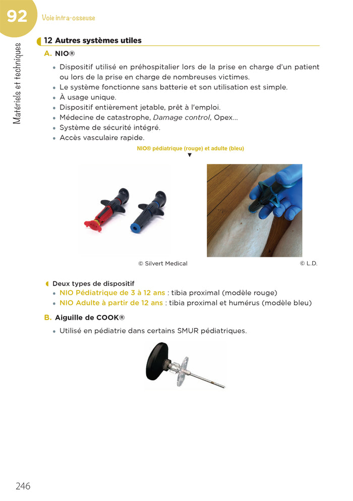 Urgences préhospitalières - Adultes - Examens et soins