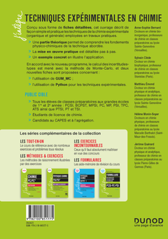 Techniques expérimentales en chimie - Classes prépas et concours - 4e éd.: Travaux pratiques