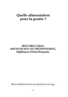 Quelle alimentation pour la goutte ?