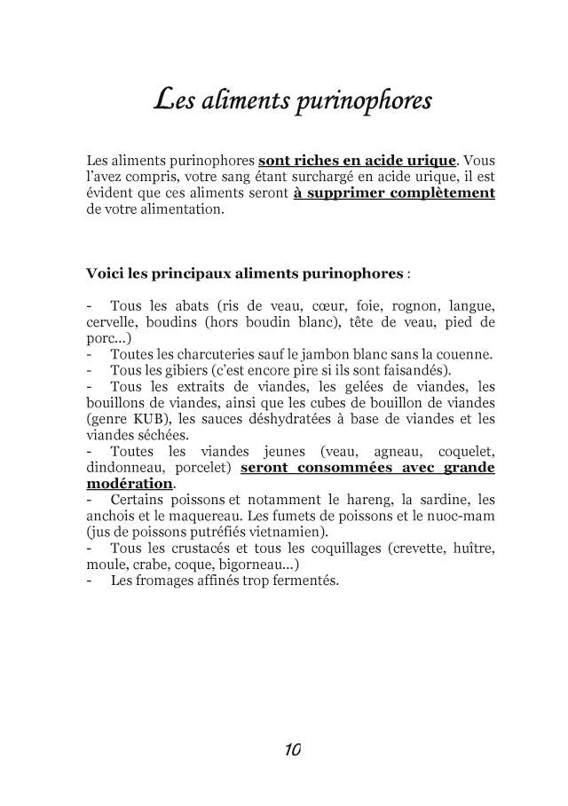 Quelle alimentation pour la goutte ?