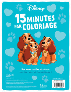 15 minutes par coloriage - Bébés chiens et chats