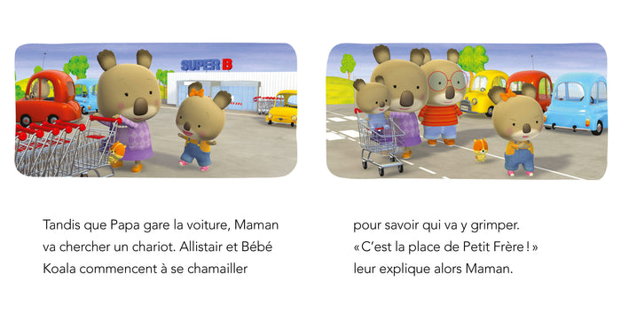 Bébé Koala fait les courses