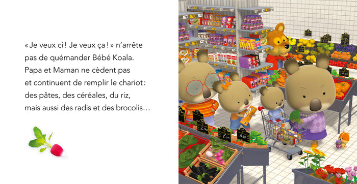 Bébé Koala fait les courses
