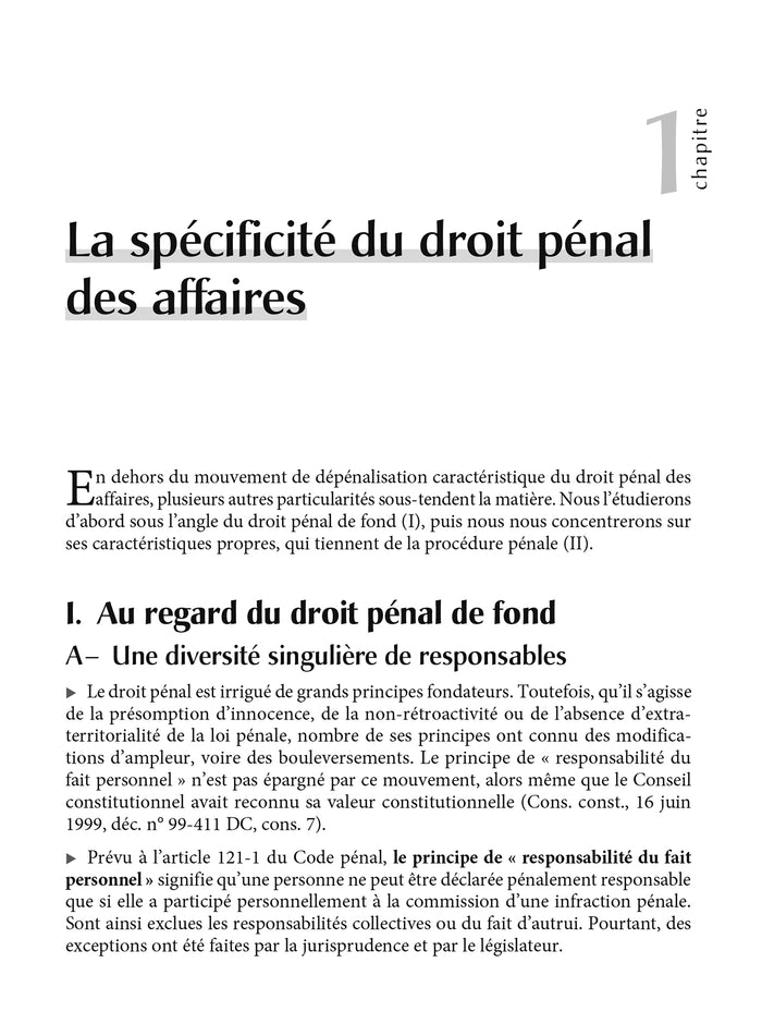 Fondamentaux - Droit pénal des affaires et compliance