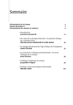 L'éthique au coeur de l'école
