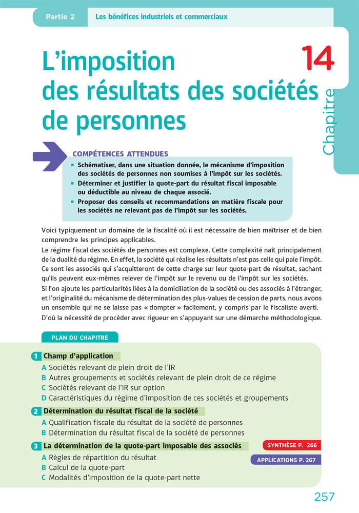 DCG 4 - Droit fiscal