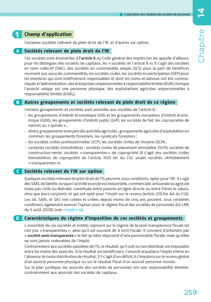 DCG 4 - Droit fiscal