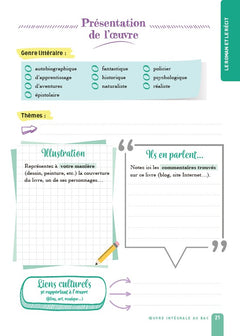 Carnet de lecture lycée