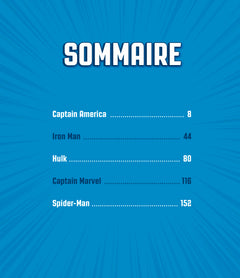 MARVEL - Les Origines des Super Héros - Spider-Man, Hulk, Iron-Man, Captain Marvel, Captain America