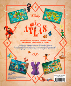 Le grand atlas - Nouvelle édition enrichie - 35 univers Disney et Pixar cartographiés