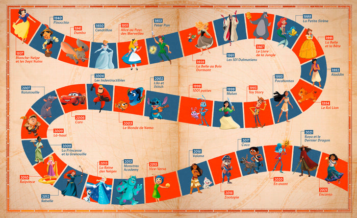 Le grand atlas - Nouvelle édition enrichie - 35 univers Disney et Pixar cartographiés