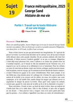 Annales Brevet 2024 - Français