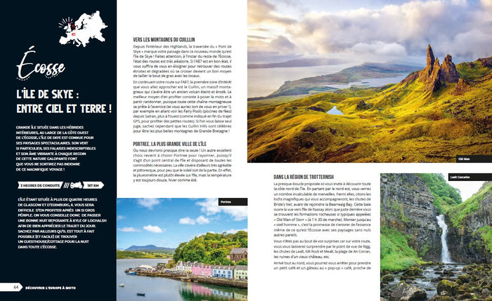 Découvrir l'europe à moto