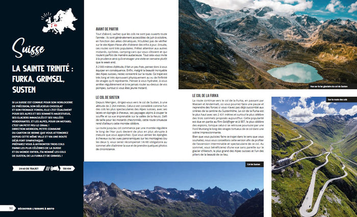 Découvrir l'europe à moto