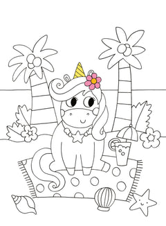 J'aime les licornes - Bloc à colorier