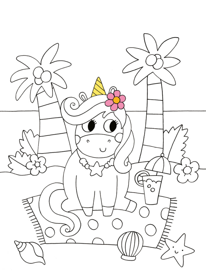 J'aime les licornes - Bloc à colorier