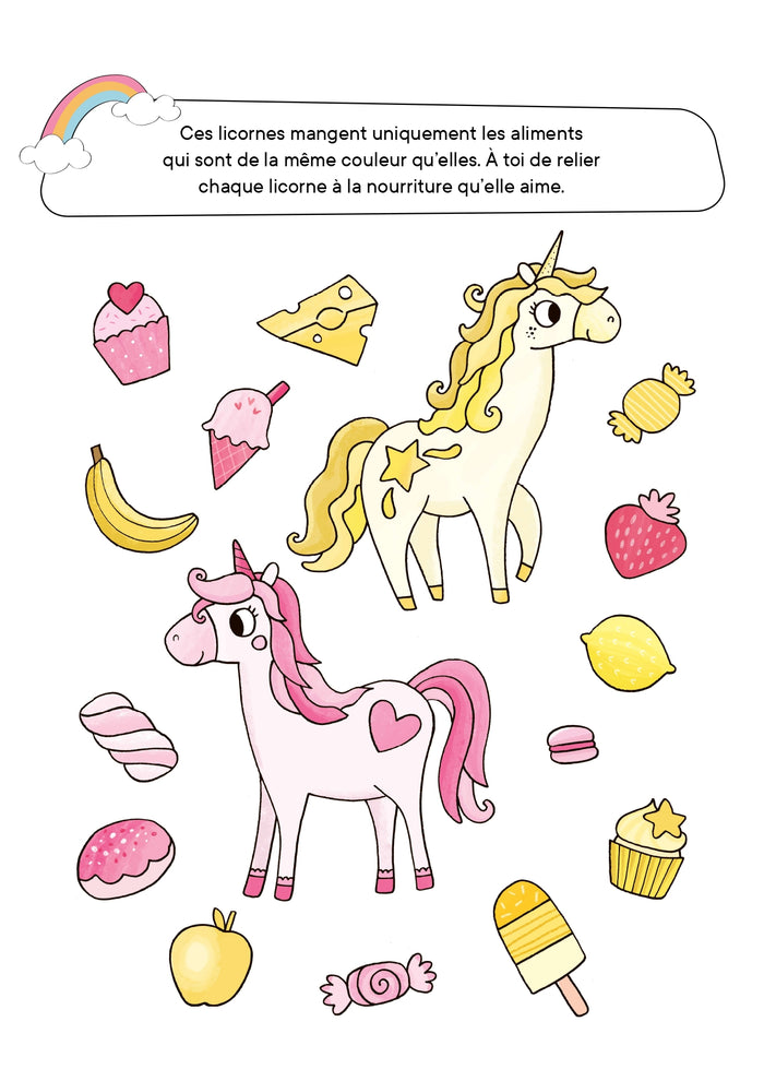 J'aime les licornes - Bloc de jeux
