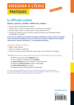 Enseigner - Cycles 1 à 3 - La difficulté scolaire