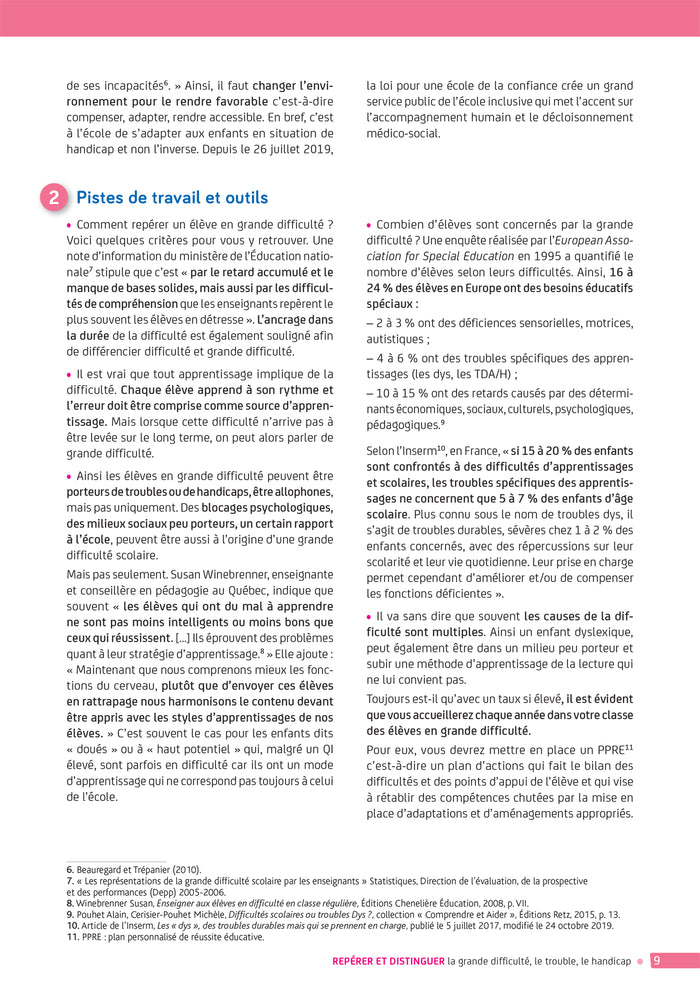 Enseigner - Cycles 1 à 3 - La difficulté scolaire