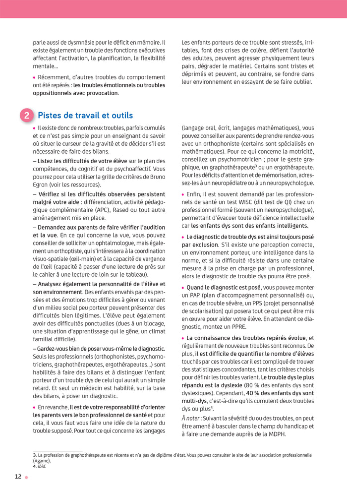 Enseigner - Cycles 1 à 3 - La difficulté scolaire