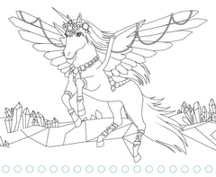 Licorne de rêve - Mini-carnet Magie des paillettes