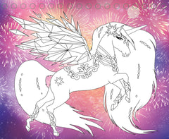 Licorne de rêve - Mini-carnet Magie des paillettes