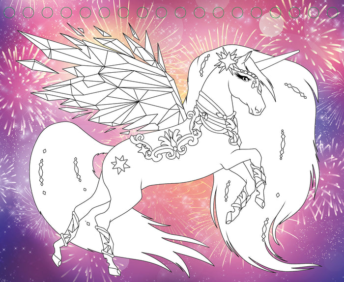 Licorne de rêve - Mini-carnet Magie des paillettes