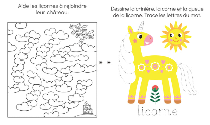 Jeux effaçables Licornes