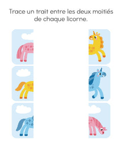 Jeux effaçables Licornes