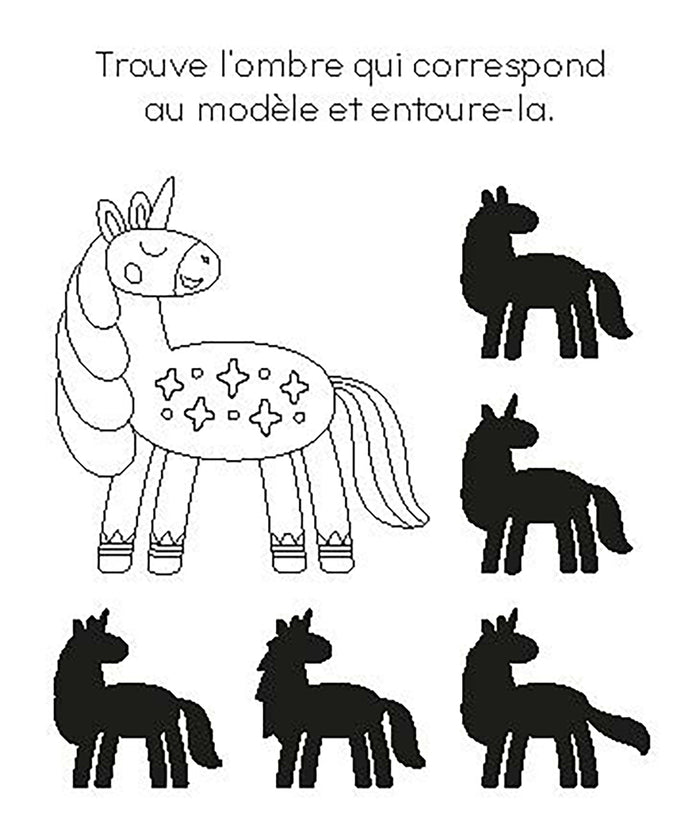 Jeux effaçables Licornes