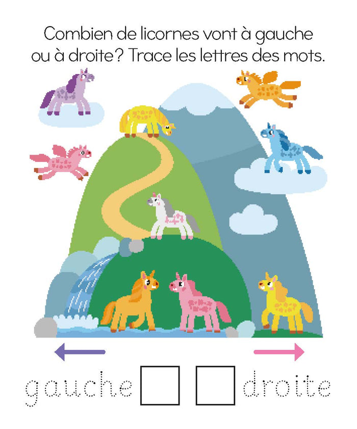 Jeux effaçables Licornes