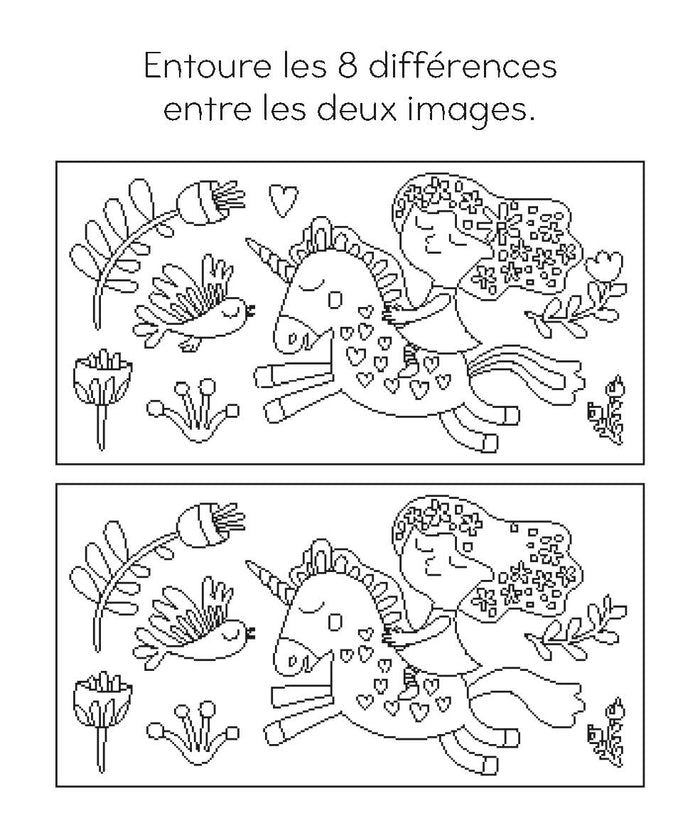 Jeux effaçables Licornes