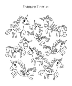 Jeux effaçables Licornes