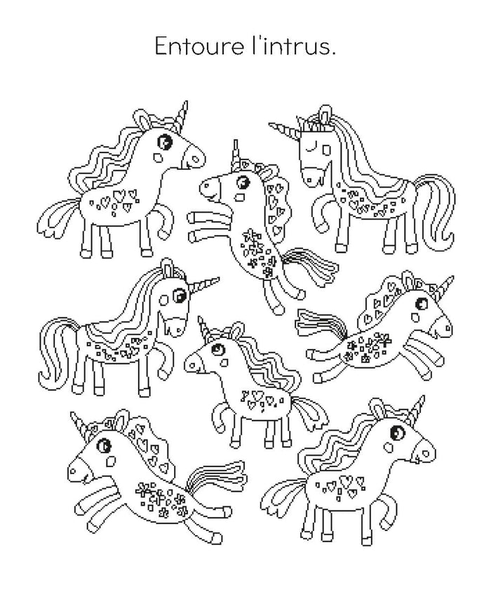 Jeux effaçables Licornes