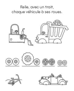 Jeux effaçable véhicules avec feutre Velleda