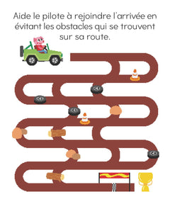 Jeux effaçable véhicules avec feutre Velleda