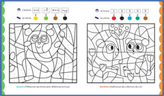 GS - Coloriages malins - Lettres et nombres Grande Section