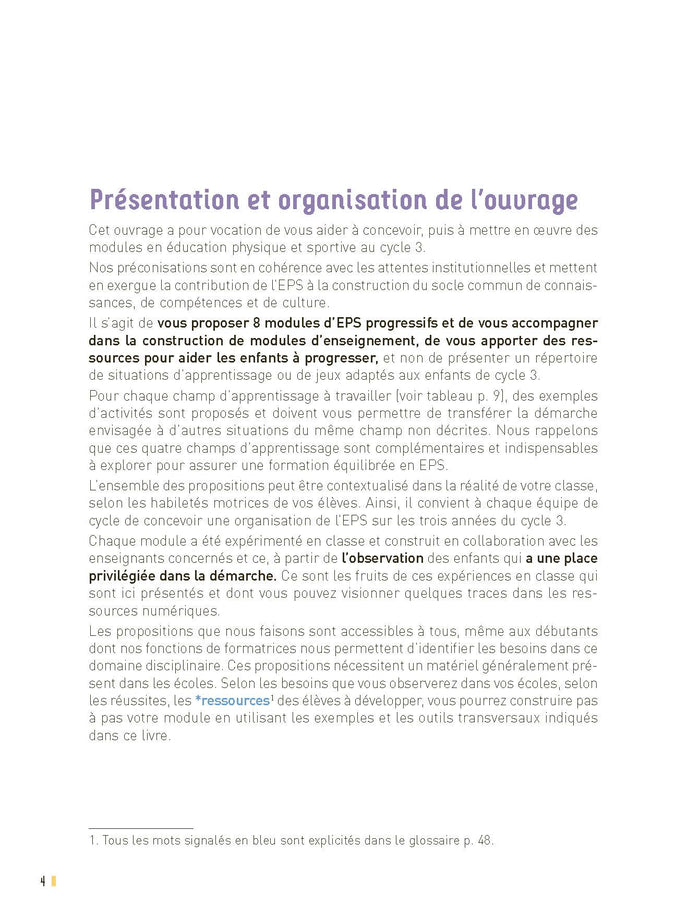 L'EPS au cycle 3 + Ressources numériques